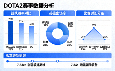 DOTA2赛事分析图表