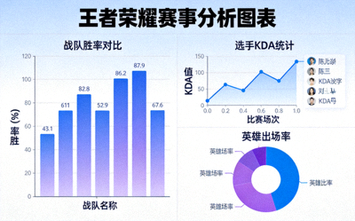 王者荣耀赛事分析图表